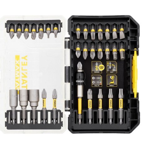 ZESTAW BITÓW IMPACT TORSION 25MM I 50MM 32SZT. STANLEY ZESTAW BITÓW IMPACT TORSION 25MM I 50MM 32SZT. STANLEY