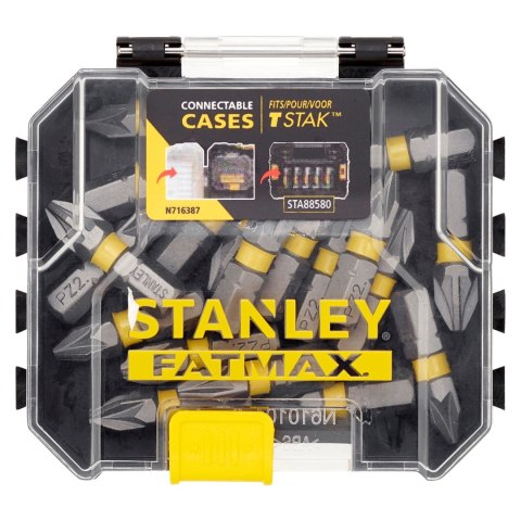 ZESTAW BITÓW PZ2 25MM 20SZT. STANLEY ZESTAW BITÓW PZ2 25MM 20SZT. STANLEY