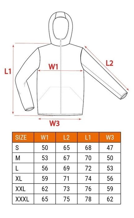 BLUZA ROZPINANA Z KAPTUREM COMFORT GRANATOWA ROZMIAR L NEO BLUZA ROZPINANA Z KAPTUREM COMFORT GRANATOWA ROZMIAR L NEO