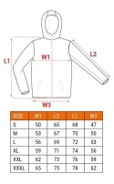 BLUZA ROZPINANA Z KAPTUREM COMFORT SZARA ROZMIAR XL NEO