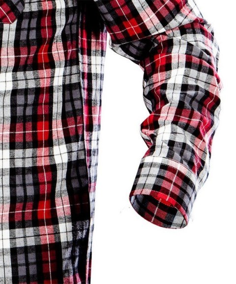 KOSZULA FLANELOWA KRATA CZERWONO-CZARNO-BIAŁA ROZMIAR XL NEO KOSZULA FLANELOWA KRATA CZERWONO-CZARNO-BIAŁA ROZMIAR XL NEO