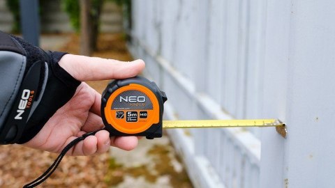 MIARA ZWIJANA STALOWA 5M/25MM MAGNES NEO MIARA ZWIJANA STALOWA 5M/25MM MAGNES NEO