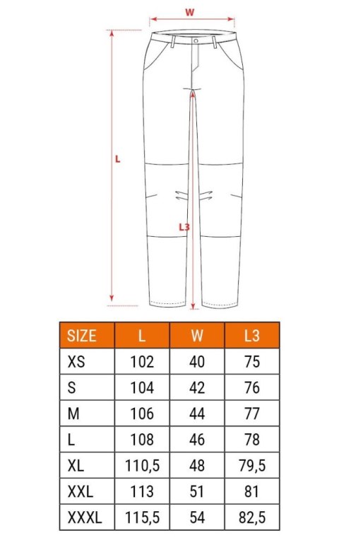 SPODNIE ROBOCZE DO PASA 100% BAWEŁNA ROZMIAR XL NEO SPODNIE ROBOCZE DO PASA 100% BAWEŁNA ROZMIAR XL NEO