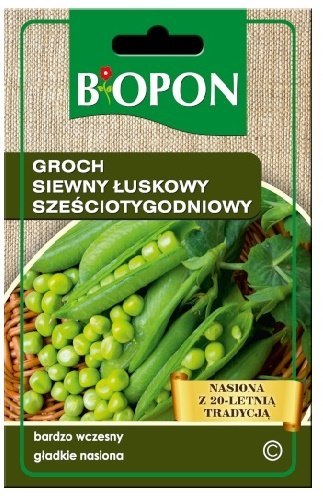 GROCH SIEWNY, ŁUSKOWY. SZEŚCIOTYGODNIOWY 40G BIOPON GROCH SIEWNY, ŁUSKOWY. SZEŚCIOTYGODNIOWY 40G BIOPON