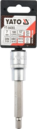 KLUCZ TRZPIENIOWY 1/2''HEX 7MM L100MM YATO