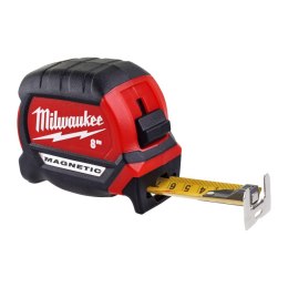 MIARA STALOWA ZWIJANA MAGNETYCZNA PREMIUM 8M MILWAUKEE