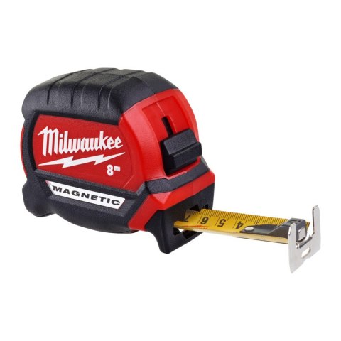 MIARA STALOWA ZWIJANA MAGNETYCZNA PREMIUM 8M MILWAUKEE MIARA STALOWA ZWIJANA MAGNETYCZNA PREMIUM 8M MILWAUKEE
