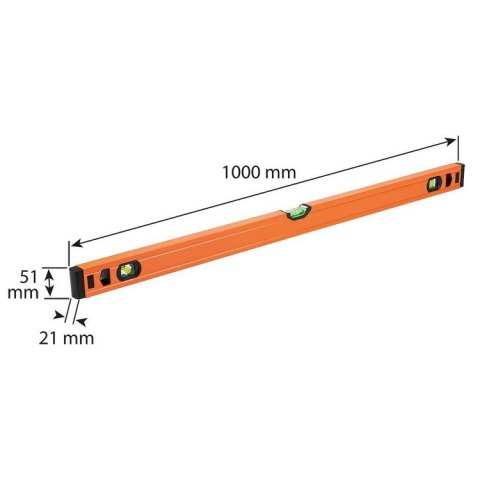 POZIOMICA ALUMINIOWA S300 3, LIBELLE 100CM. NEO POZIOMICA ALUMINIOWA S300 3, LIBELLE 100CM. NEO