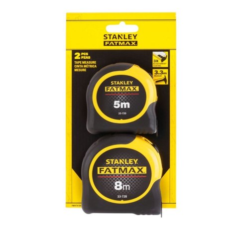 ZESTAW 2 MIAR FATMAX 5M 8M/32MM STANLEY ZESTAW 2 MIAR FATMAX 5M 8M/32MM STANLEY