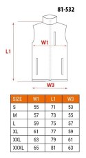 BEZRĘKAWNIK ROBOCZY SOFTSHELL ROZMIAR L NEO