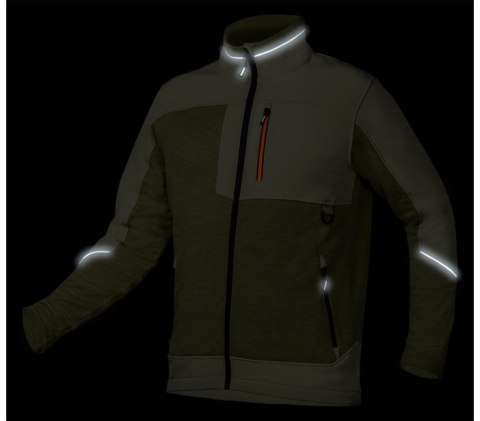 BLUZA SOFTSHELL OUTDOOR ZIELONA ROZMIAR L NEO BLUZA SOFTSHELL OUTDOOR ZIELONA ROZMIAR L NEO