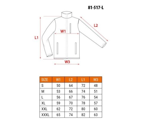 BLUZA SOFTSHELL OUTDOOR ZIELONA ROZMIAR L NEO BLUZA SOFTSHELL OUTDOOR ZIELONA ROZMIAR L NEO