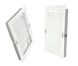 KRATKA METALOWA SKOŚNA W RAMCE Z SIATKĄ 14*21CM BIAŁA AIR ROXY