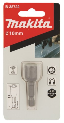 NASADKA MAGNETYCZNA 1/4' HEX 10X50MM MAKITA