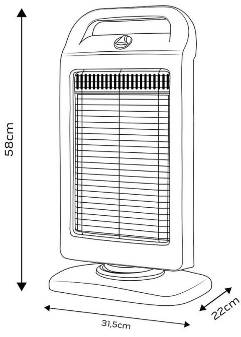PROMIENNIK HALOGENOWY PODCZERWIENI 400W/800W/1200W BIAŁY NEO PROMIENNIK HALOGENOWY PODCZERWIENI 400W/800W/1200W BIAŁY NEO