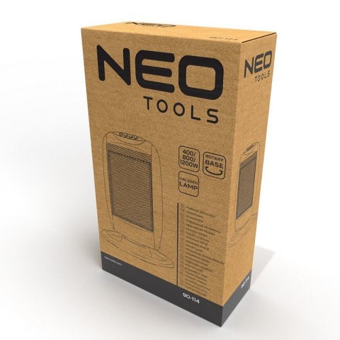 PROMIENNIK HALOGENOWY PODCZERWIENI 400W/800W/1200W CZARNY NEO PROMIENNIK HALOGENOWY PODCZERWIENI 400W/800W/1200W CZARNY NEO