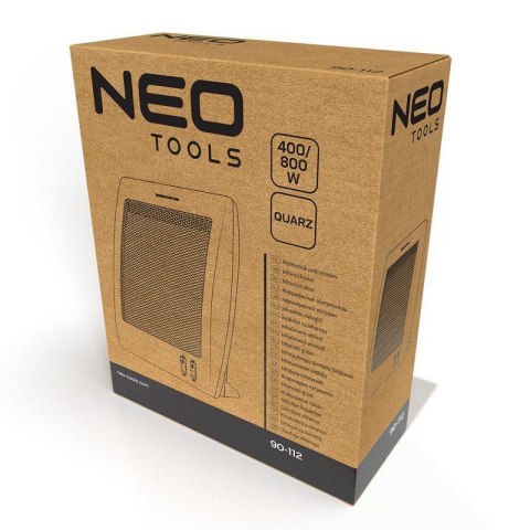 PROMIENNIK KWARCOWY PODCZERWIENI 400W/800W NEO PROMIENNIK KWARCOWY PODCZERWIENI 400W/800W NEO