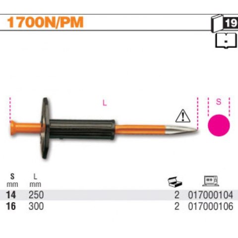 PRZEBIJAK Z OCHRANIACZEM 250MM BETA PRZEBIJAK Z OCHRANIACZEM 250MM BETA