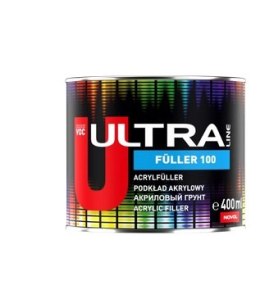 ULTRA FÜLLER 100 PODKŁAD AKRYLOWY 0,4L CZARNY + UTWARDZACZ NOVOL