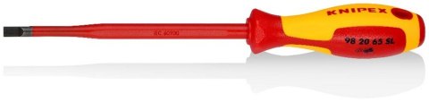 WKRĘTAK PŁASKI SLIM Z IZOLACJĄ 1000V 150MM 6.5 MM KNIPEX WKRĘTAK PŁASKI SLIM Z IZOLACJĄ 1000V 150MM 6.5 MM KNIPEX