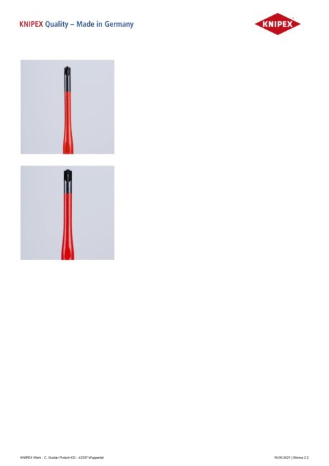 WKRĘTAK POZIDRIV SLIM IZOLACJĄ 80 MM PZ1 KNIPEX WKRĘTAK POZIDRIV SLIM IZOLACJĄ 80 MM PZ1 KNIPEX