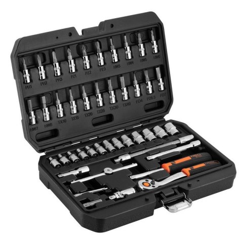 ZESTAW KLUCZY NASADOWYCH 1/4'' 46SZT NEO ZESTAW KLUCZY NASADOWYCH 1/4'' 46SZT NEO