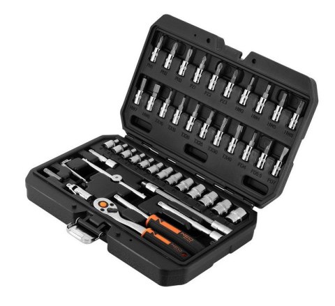 ZESTAW KLUCZY NASADOWYCH 1/4'' 46SZT NEO ZESTAW KLUCZY NASADOWYCH 1/4'' 46SZT NEO