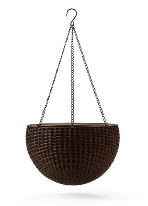 DONICZKA WISZĄCA KETER RATTAN 8.6L - BRĄZ KETER DONICZKA WISZĄCA KETER RATTAN 8.6L - BRĄZ KETER