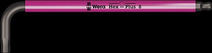 KLUCZ TRZPIENIOWY SZEŚCIOKĄTNY DŁUGI Z KULKĄ HEX PLUS 4.0MM WERA