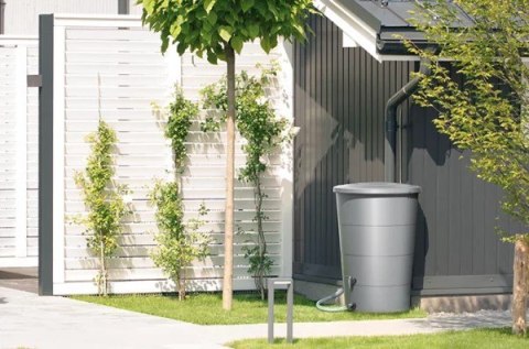 ZBIORNIK NA DESZCZÓWKĘ SMOOTH 210L - ANTRACYT PROSPERPLAST