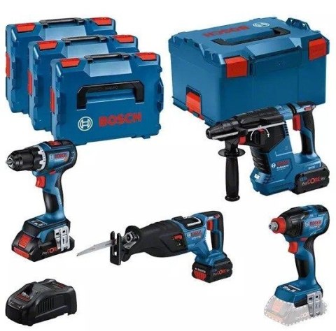 ZESTAW NARZĘDZI 18V GSR+GDX+GBH+GSA 1*4.0AH + 2*5.5AH BOSCH ZESTAW NARZĘDZI 18V GSR+GDX+GBH+GSA 1*4.0AH + 2*5.5AH BOSCH