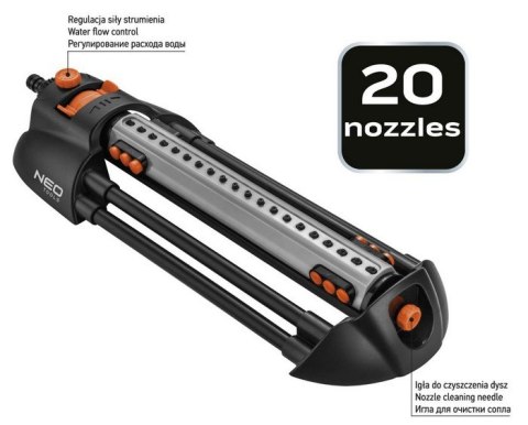 ZRASZACZ OSCYLACYJNY FUNKCJA WYŁĄCZANIA DYSZ 20 DYSZ NEO ZRASZACZ OSCYLACYJNY FUNKCJA WYŁĄCZANIA DYSZ 20 DYSZ NEO