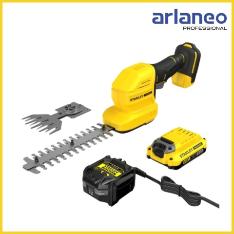 NOŻYCE DO KRZEWÓW I TRAWY AKUMULATOROWE 18V V20 1*2.0AH STANLEY