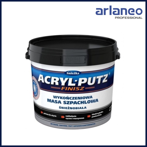 ŚNIEŻKA SZPACHLA ACRYL PUTZ FINISH 1.5KG ŚNIEŻKA