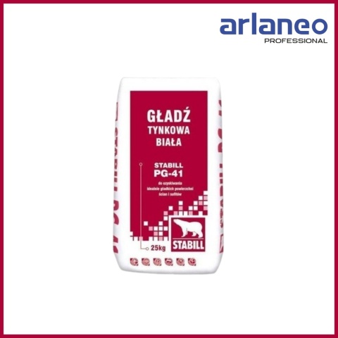 STABIL GŁADŹ GIPSOWA BIAŁA PG-41 4KG STABIL