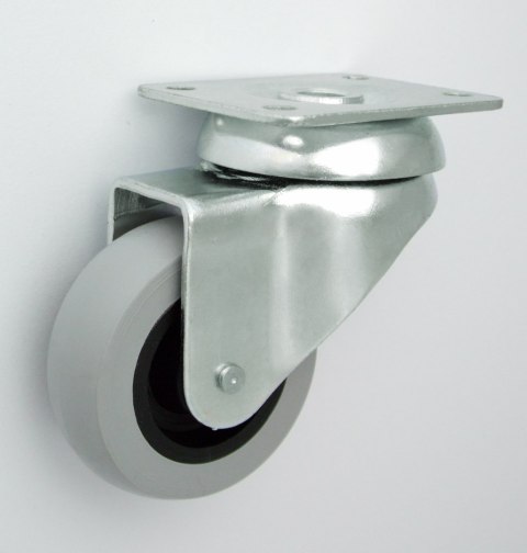 KOŁO MEBLOWE TWORZYWO+GUMA 50MM OBUDOWA SKRĘTNA M52T UN