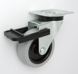 KOŁO MEBLOWE TWORZYWO+GUMA 75MM OBUDOWA SKRĘTNA+HAM M72TH UN