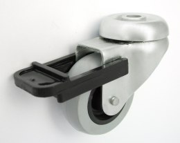 KOŁO MEBLOWE TWORZYWO+GUMA 50MM OBUDOWA Z OTWOREM+HAM M57TH UN