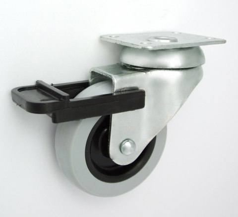 KOŁO MEBLOWE TWORZYWO+GUMA 60MM OBUDOWA SKRĘTNA+HAM M62TH UN