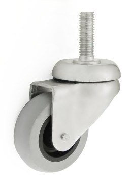 KOŁO MEBLOWE TWORZYWO+GUMA 50MM OBUDOWA Z TRZPIENIEM M54T UN