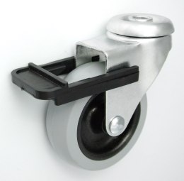 KOŁO MEBLOWE TWORZYWO+GUMA 72MM OBUDOWA Z OTWOREM+HAM M77TH UN