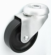 KOŁO MEBLOWE Z TWORZYWA 50MM OBUDOWA Z OTWOREM M57B UN