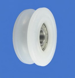 ROLKA Z TWORZYWA 45MM ŁOŻYSKOWANA, NA LINKĘ C45/8Ł UN