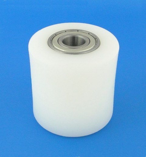 ROLKA Z TWORZYWA 80*80MM ŁOŻYSKOWANA DO PALECIAKA R-80-80 UN