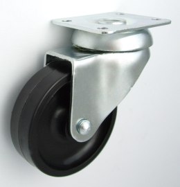 KOŁO MEBLOWE Z TWORZYWA 60MM OBUDOWA SKRĘTNA M62B UN