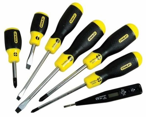 WKRĘTAKI CUSHION GRIP ZESTAW SZT.6 (PŁ+PH+PRÓBNIK NAPIĘCIA) STANLEY