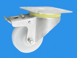 KOŁO Z TWORZYWA 80MM OBUDOWA SKRĘTNA+HAMULEC 6BH UN