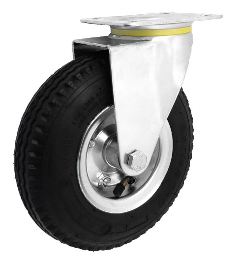 KOŁO PNEUMATYCZNE METAL-GUMA 225MM OBUDOWA SKRĘTNA 2252M ZABI