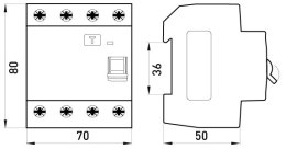 WYŁĄCZNIK RÓŻNICOWOPRĄDOWY RCCB.PRO 4P 40A 30MA ENEXT