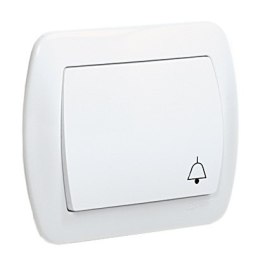 AKORD PRZYCISK /DZWONEK/ BIAŁY SIMON